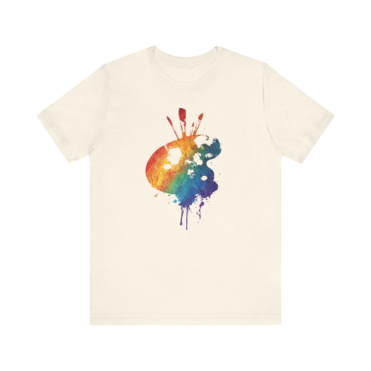 Watercolor Paint Palette T-Shirt — Rainbow Artist Tee