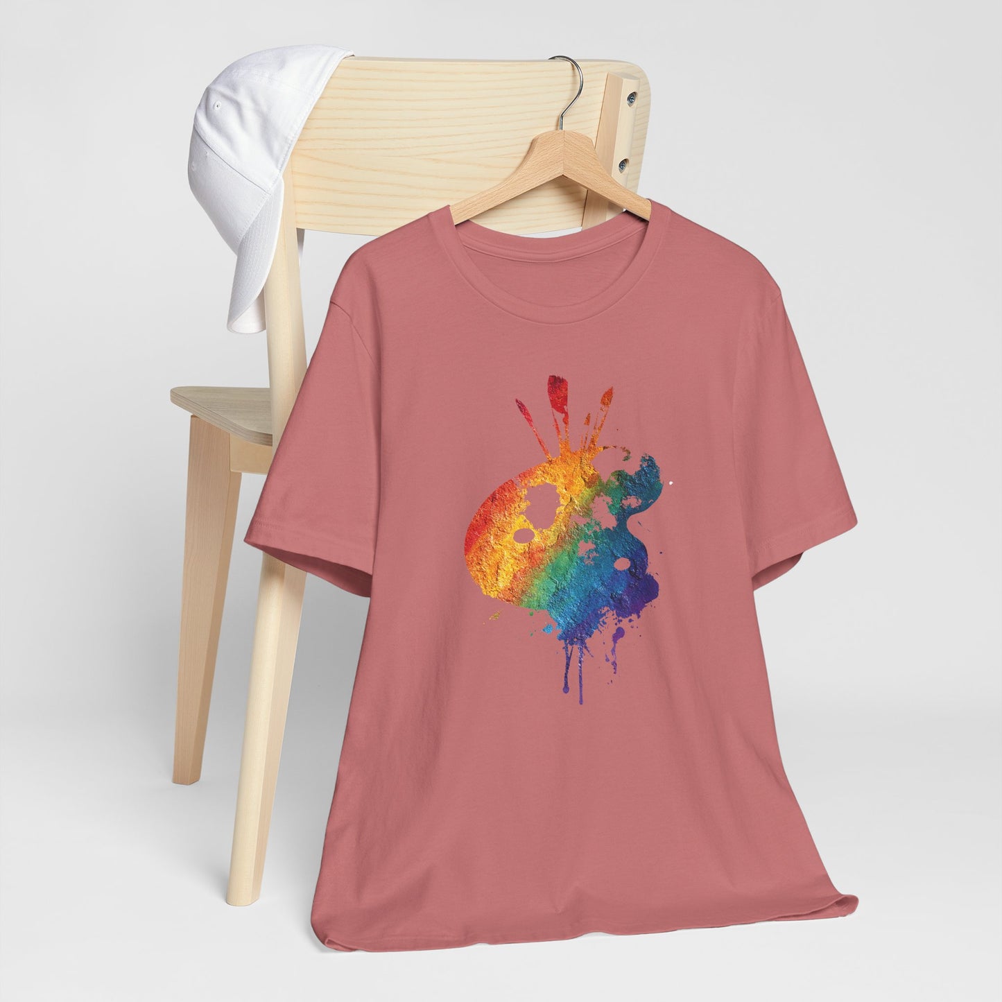 Watercolor Paint Palette T-Shirt — Rainbow Artist Tee