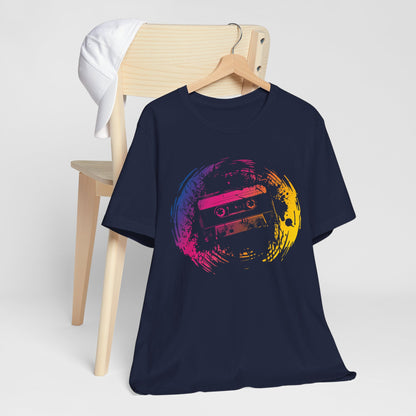 Retro Cassette Tape Tee — Vintage 80s Music Graphic T-Shirt