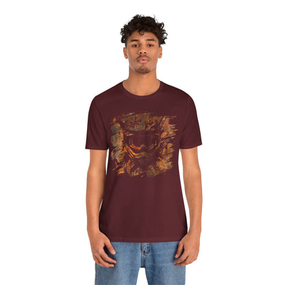Motorcross Helmet T-Shirt — Distressed Brushstroke Animal Graphic Tee