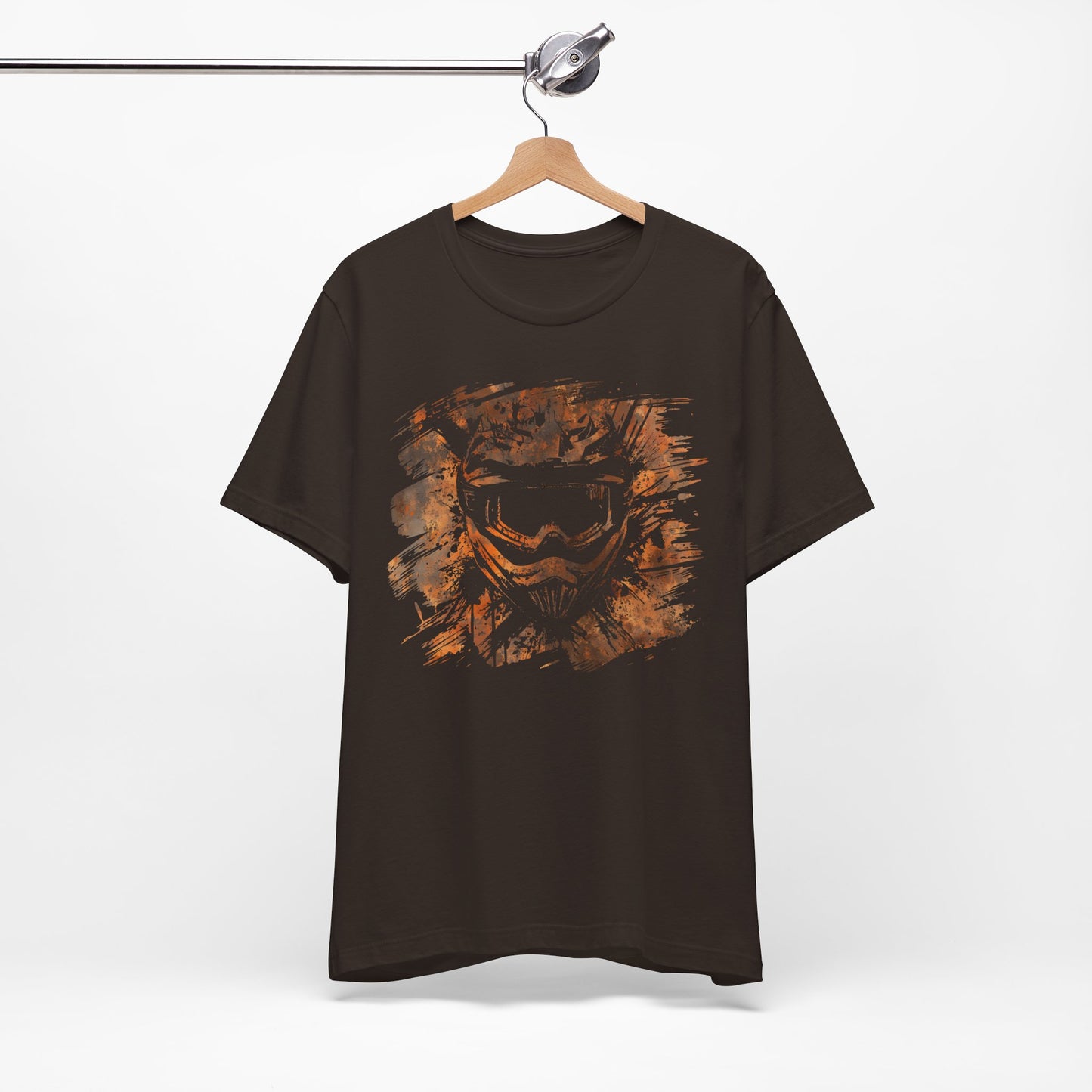 Motorcross Helmet T-Shirt — Distressed Brushstroke Animal Graphic Tee