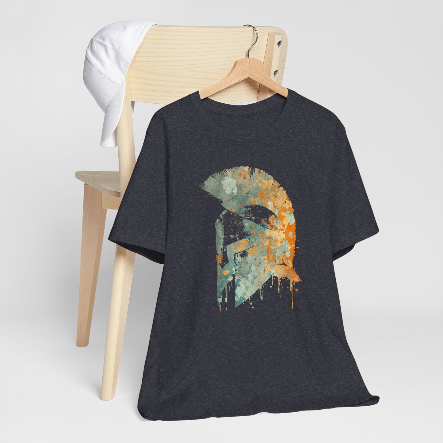 Spartan Helmet T‑Shirt — Rustic Warrior Graphic Tee