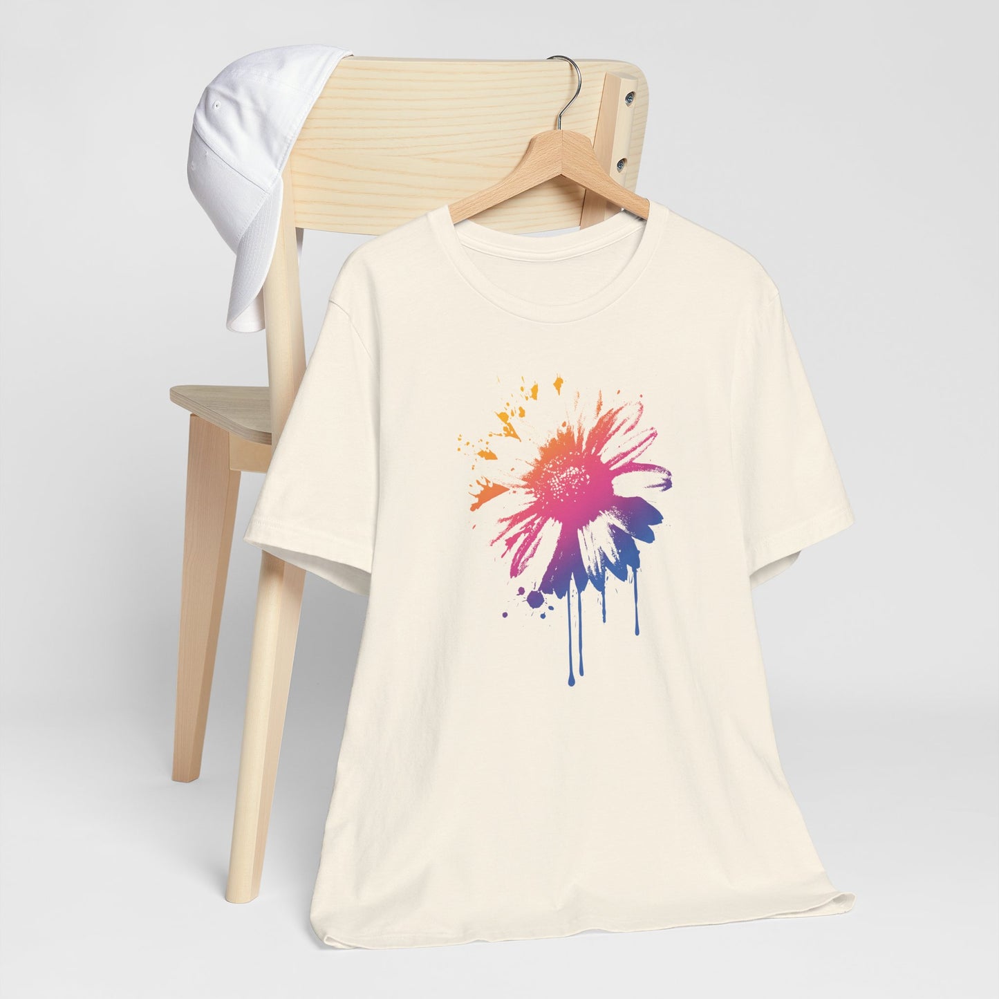 Paint-Splatter Daisy T-Shirt