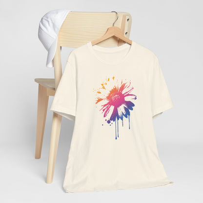 Paint-Splatter Daisy T-Shirt