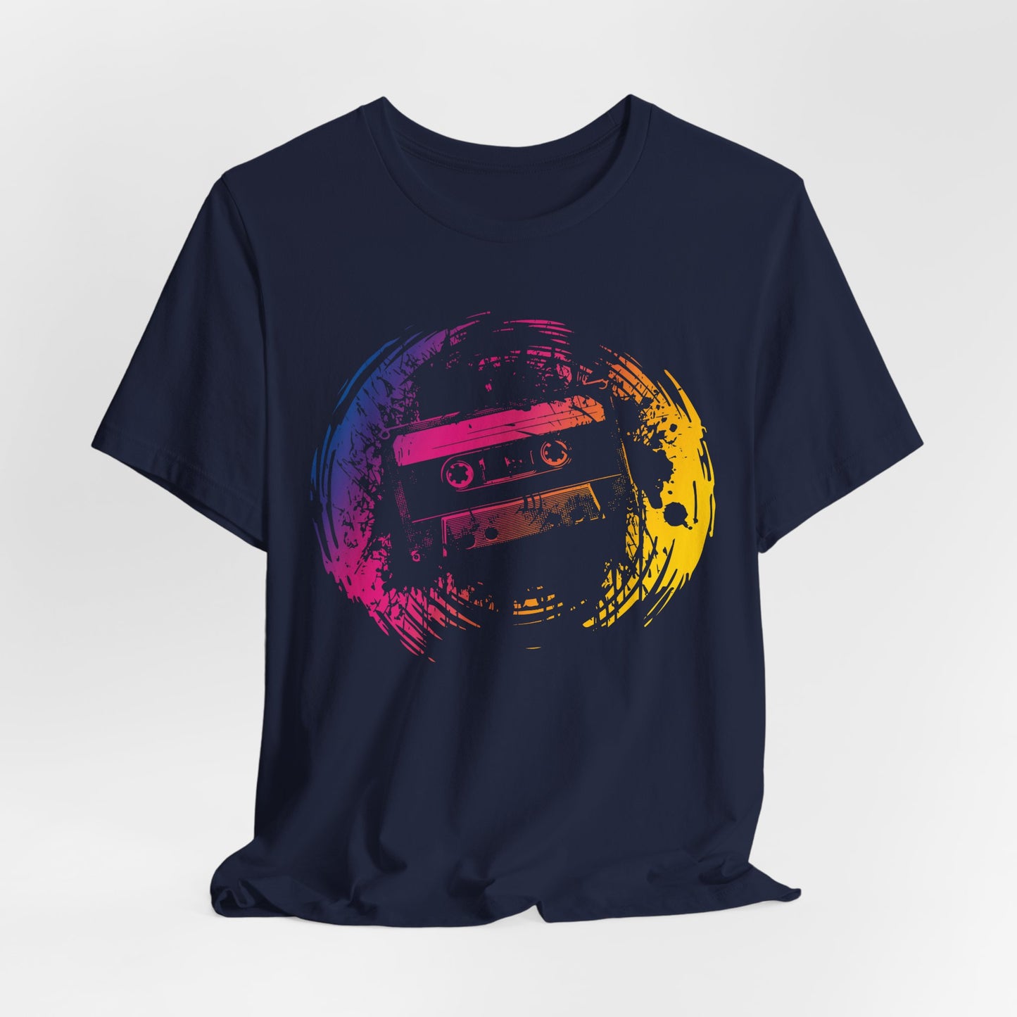 Retro Cassette Tape Tee — Vintage 80s Music Graphic T-Shirt