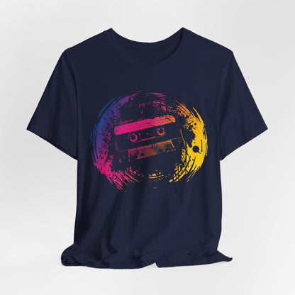 Retro Cassette Tape Tee — Vintage 80s Music Graphic T-Shirt