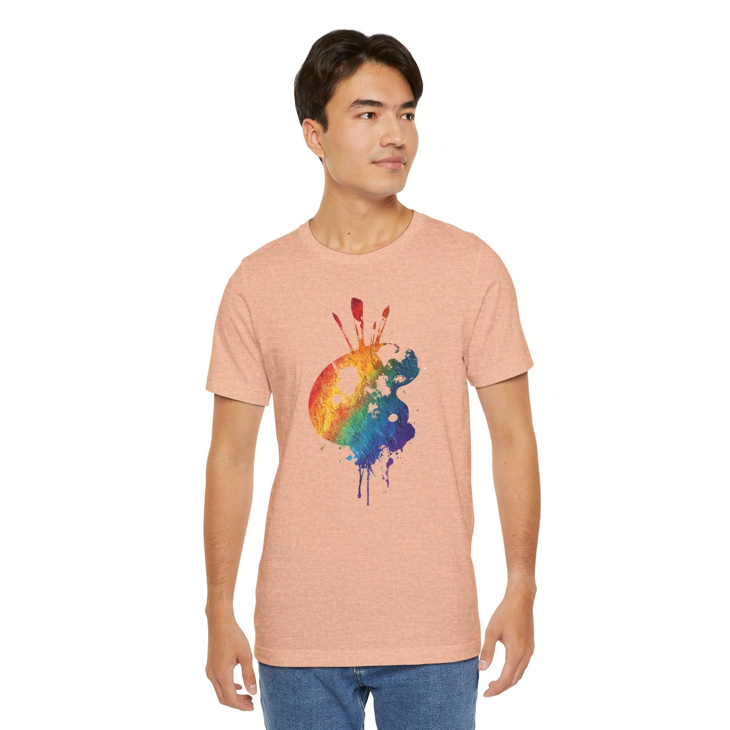 Watercolor Paint Palette T-Shirt — Rainbow Artist Tee