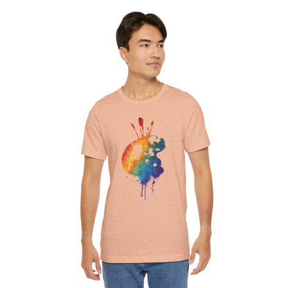 Watercolor Paint Palette T-Shirt — Rainbow Artist Tee