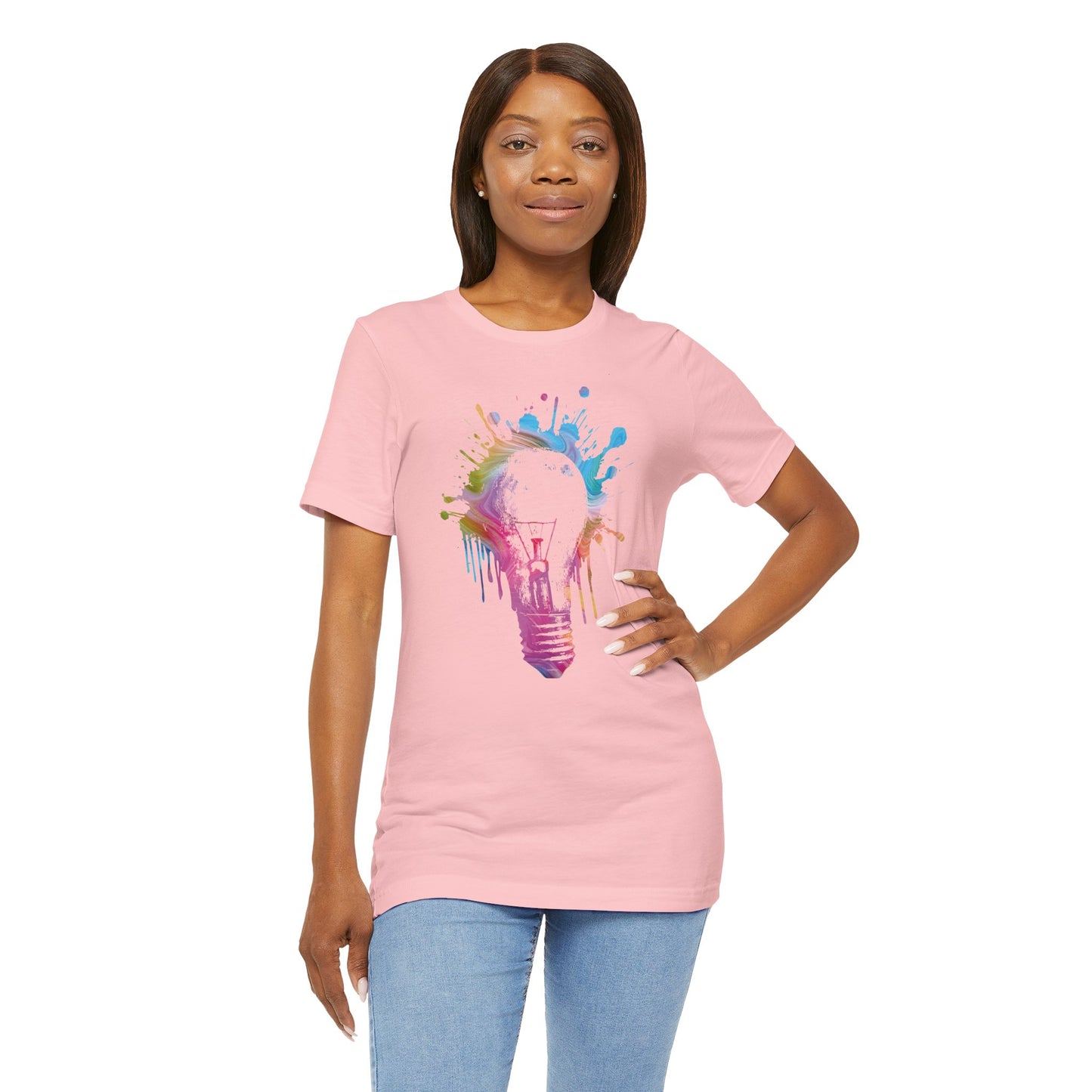 Creative Idea T-Shirt — Colorful Paint Splash Idea Tee