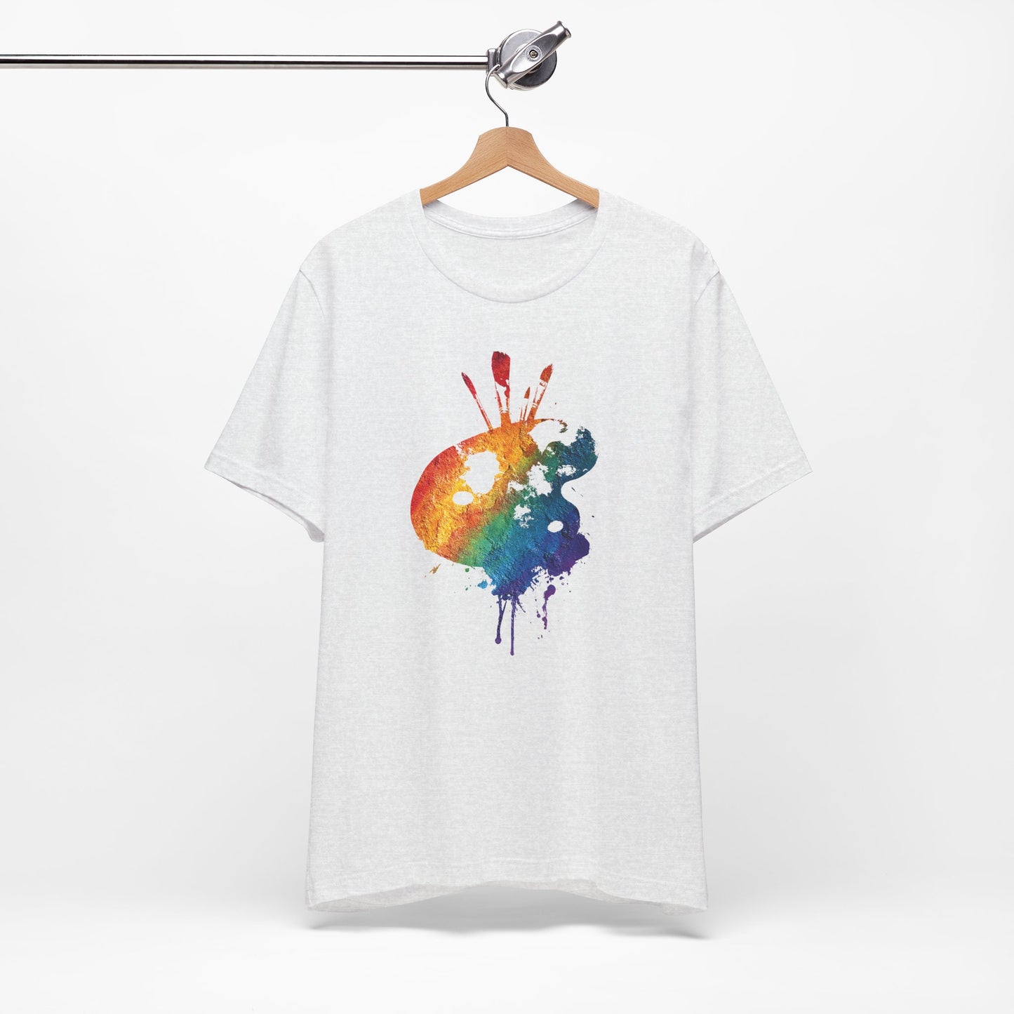 Watercolor Paint Palette T-Shirt — Rainbow Artist Tee