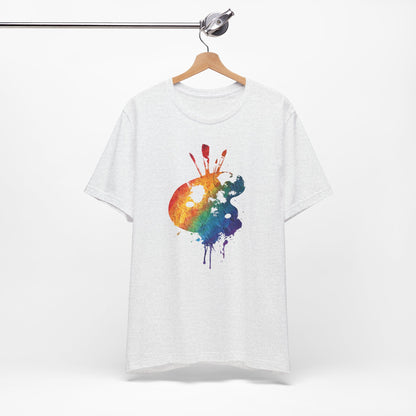 Watercolor Paint Palette T-Shirt — Rainbow Artist Tee