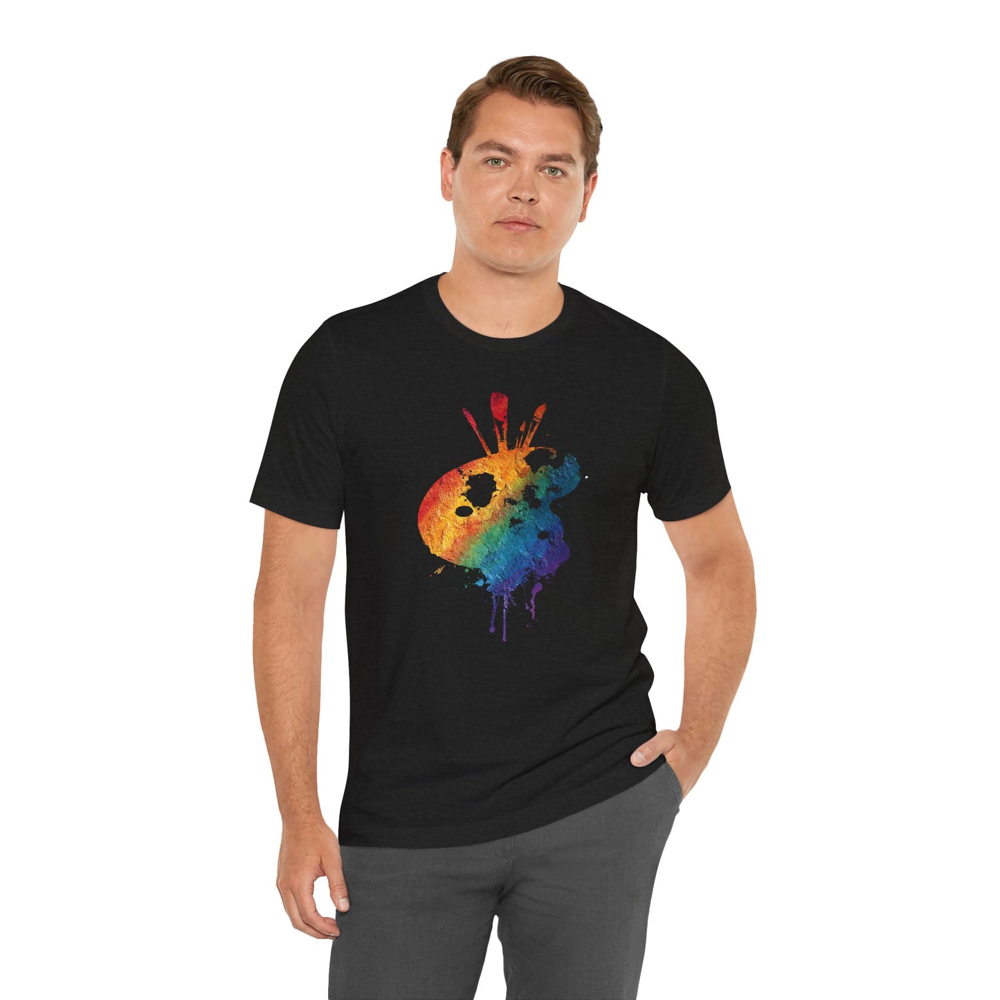 Watercolor Paint Palette T-Shirt — Rainbow Artist Tee