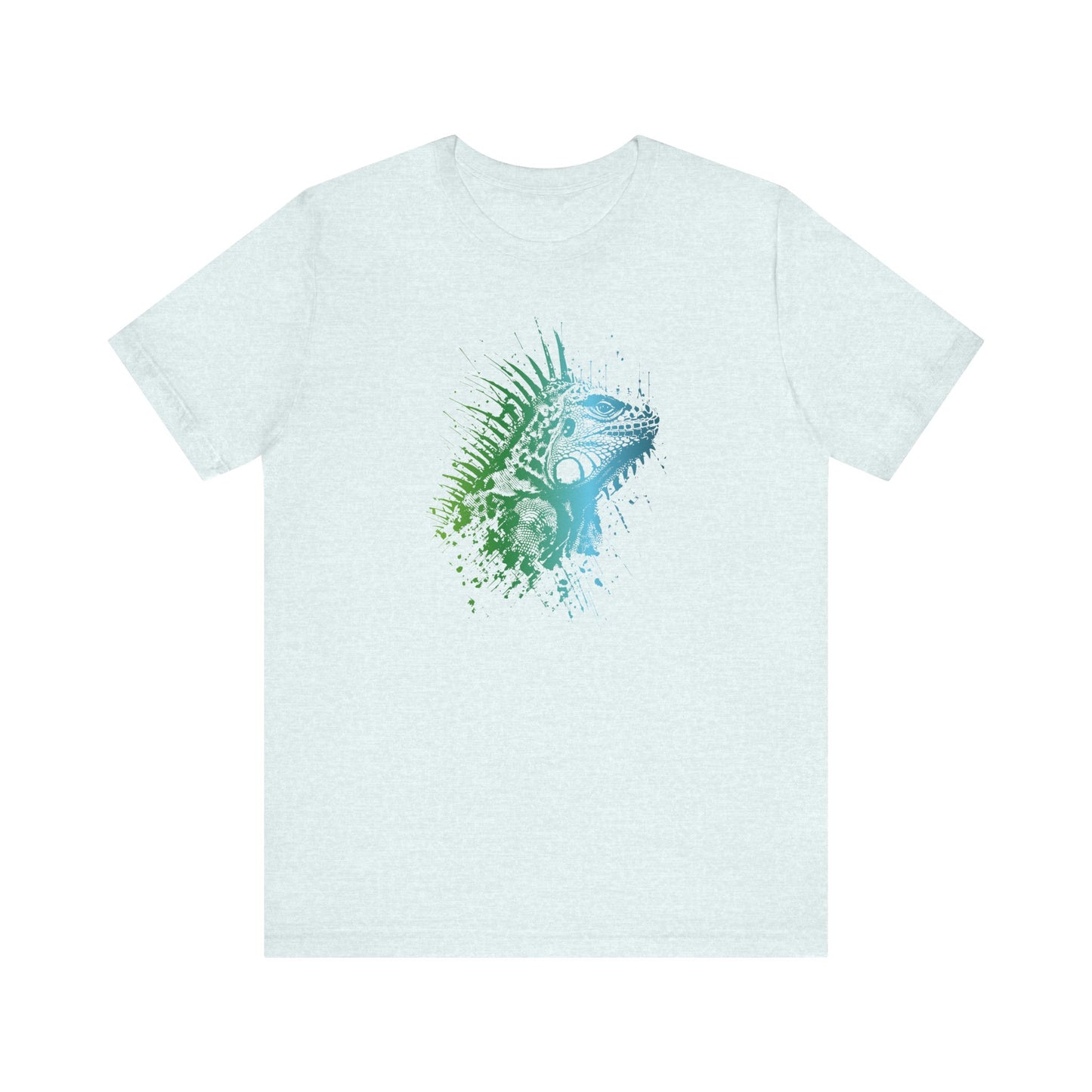 Iguana Splash T‑Shirt — Watercolor Reptile Graphic Tee