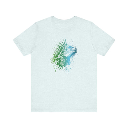 Iguana Splash T‑Shirt — Watercolor Reptile Graphic Tee