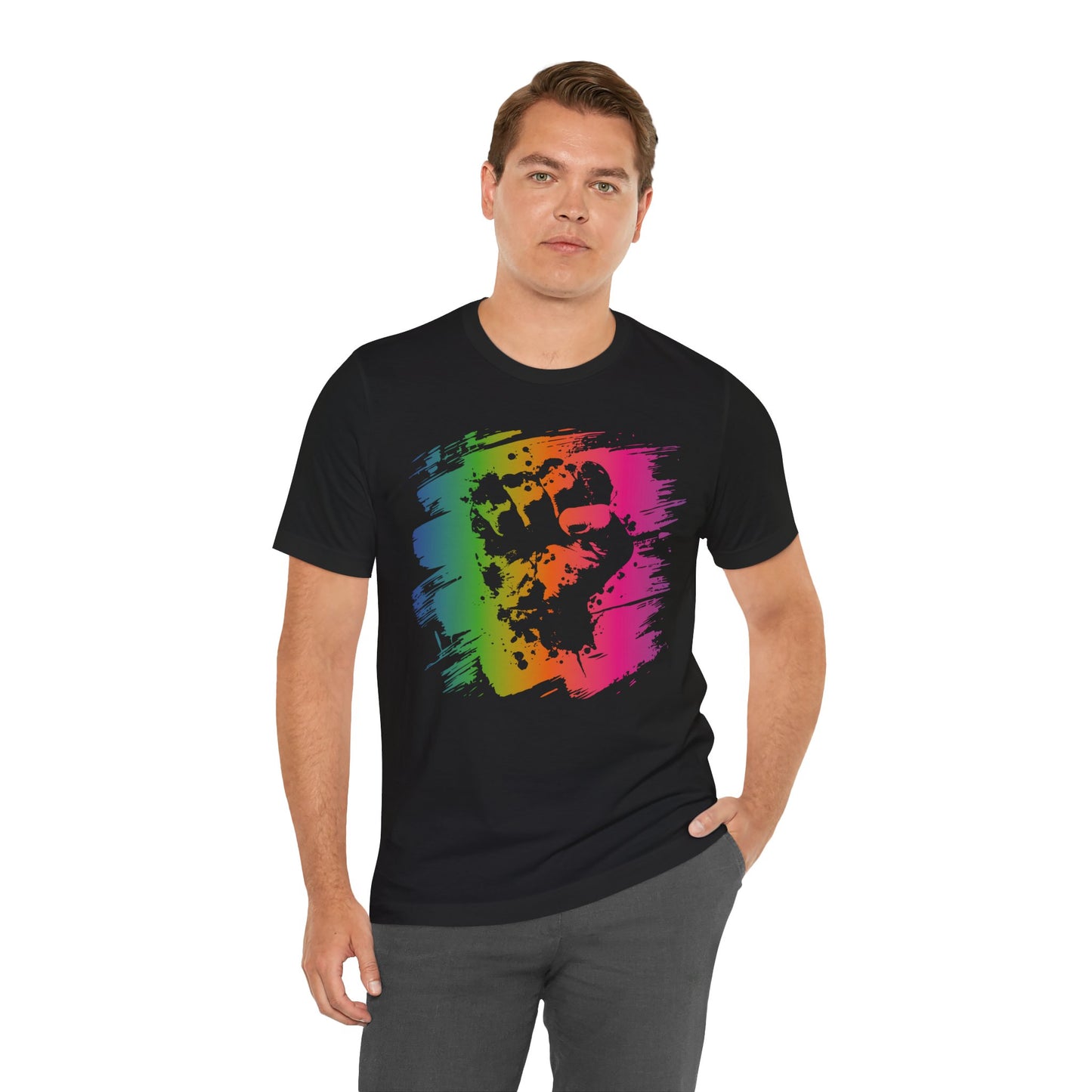 Fight the Power T‑Shirt — Neon Statement Tee
