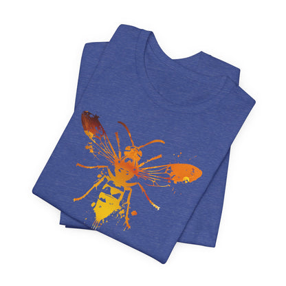 Sting Like a Bee Graphic Tee — Orange Watercolor Bee Shirt