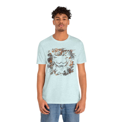 Motorcross Helmet T-Shirt — Distressed Brushstroke Animal Graphic Tee