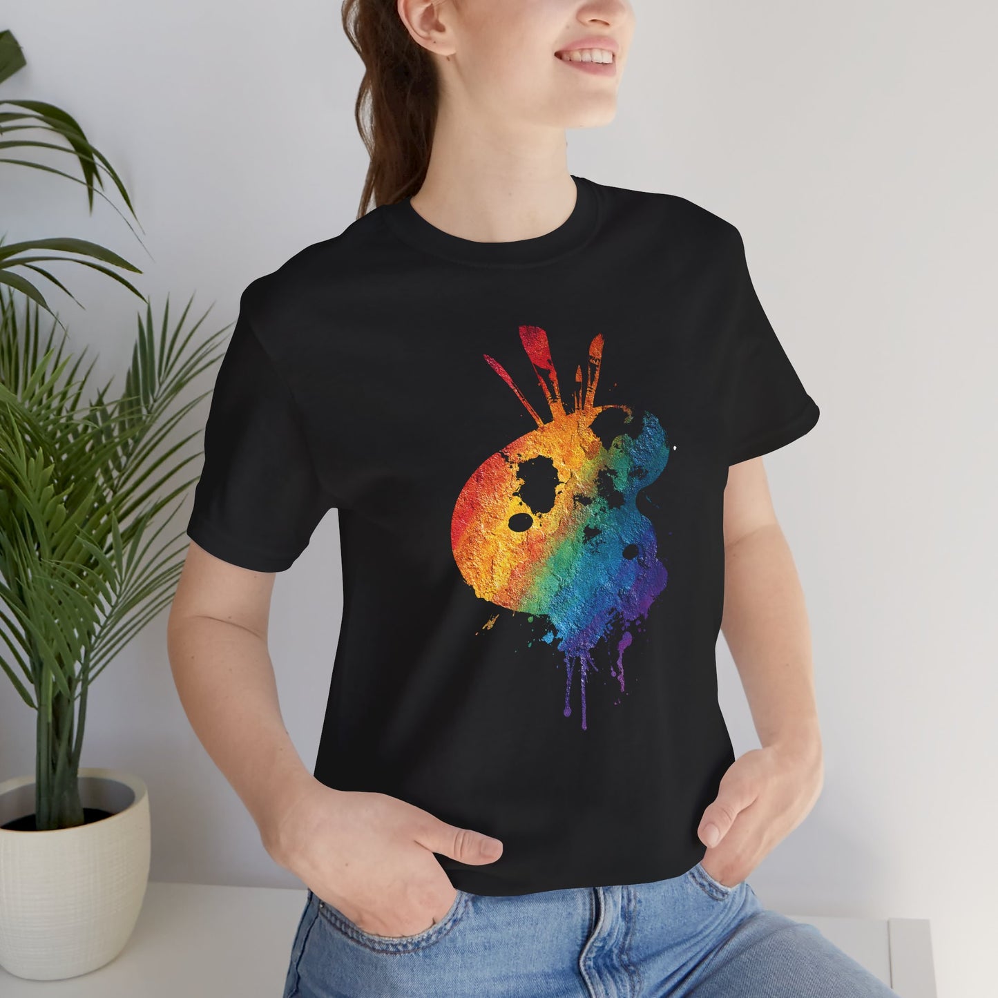 Watercolor Paint Palette T-Shirt — Rainbow Artist Tee