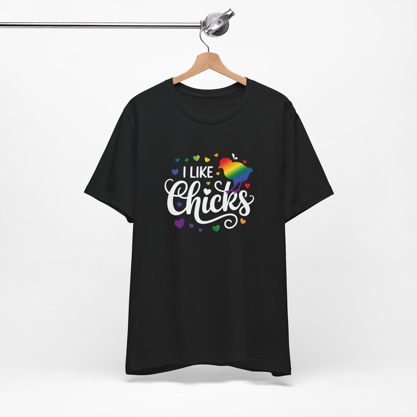 I Like Chicks Rainbow Graphic Tee