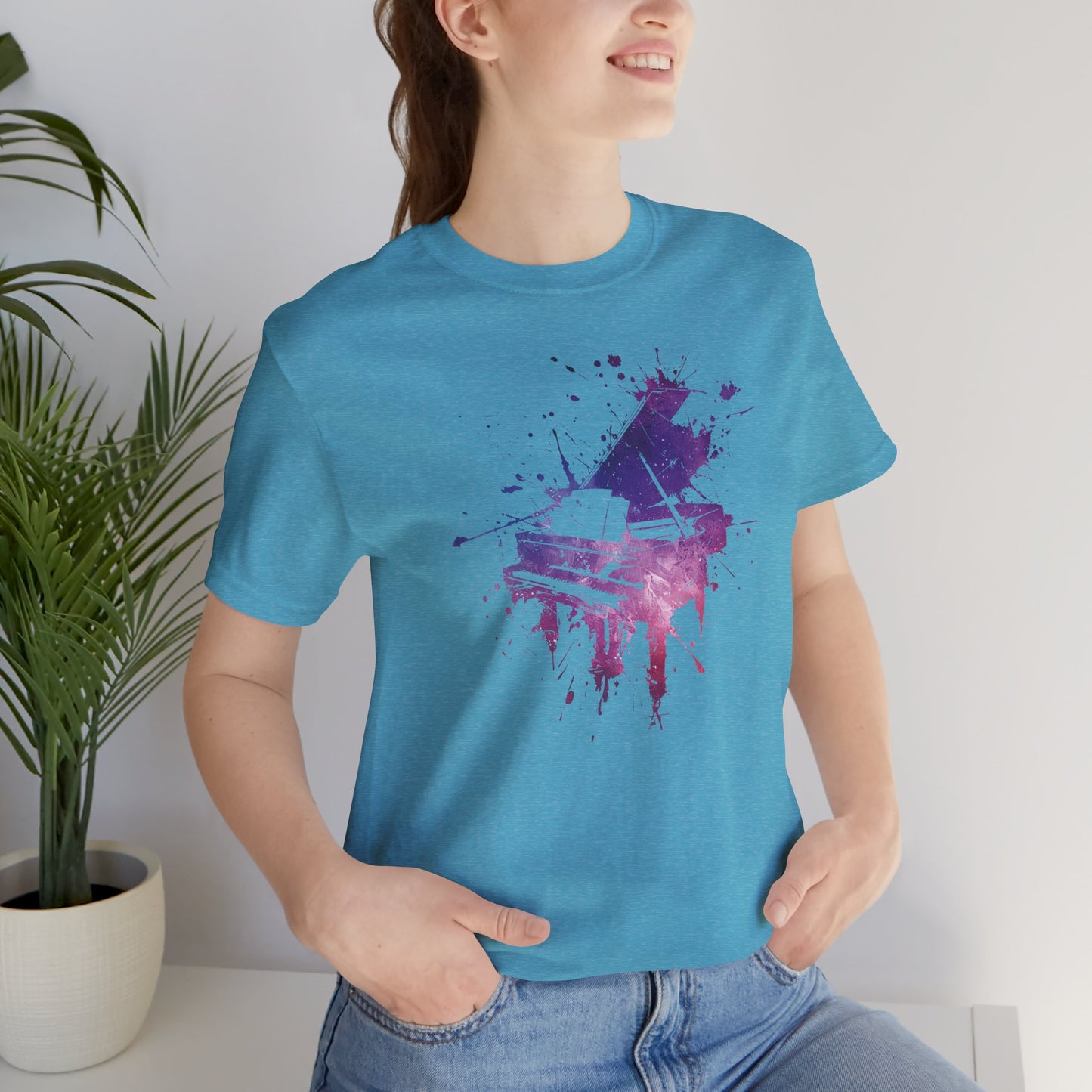 Play me to the Moon T‑Shirt — Colorful Music Lover Tee