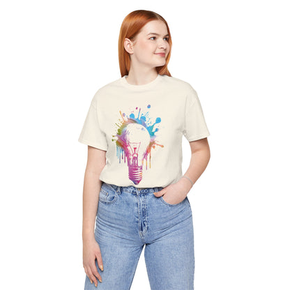 Creative Idea T-Shirt — Colorful Paint Splash Idea Tee