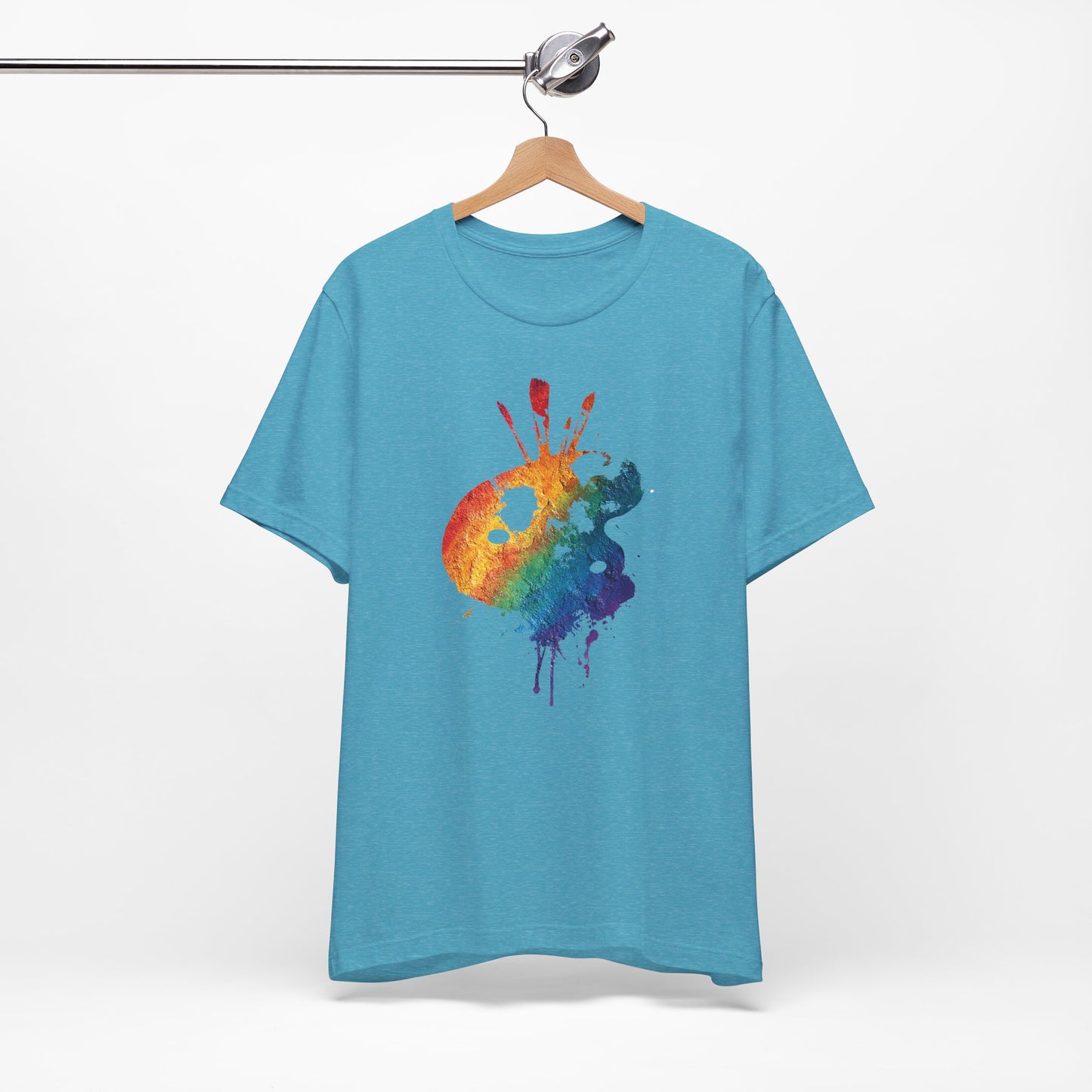 Watercolor Paint Palette T-Shirt — Rainbow Artist Tee