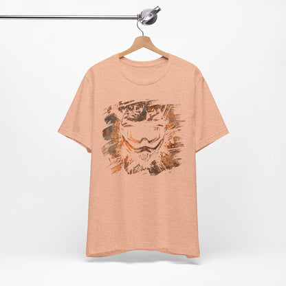 Motorcross Helmet T-Shirt — Distressed Brushstroke Animal Graphic Tee