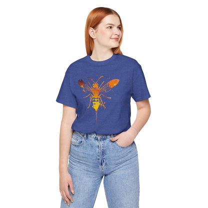 Sting Like a Bee Graphic Tee — Orange Watercolor Bee Shirt