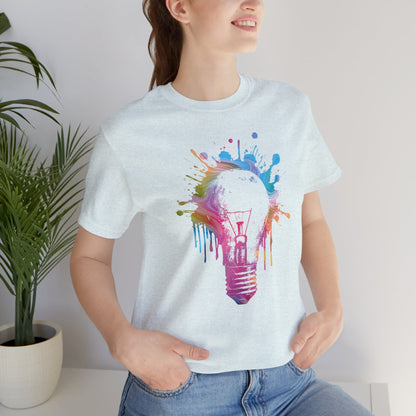 Creative Idea T-Shirt — Colorful Paint Splash Idea Tee