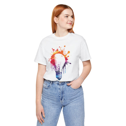 Creative Idea T-Shirt — Colorful Paint Splash Idea Tee