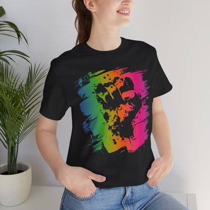 Fight the Power T‑Shirt — Neon Statement Tee