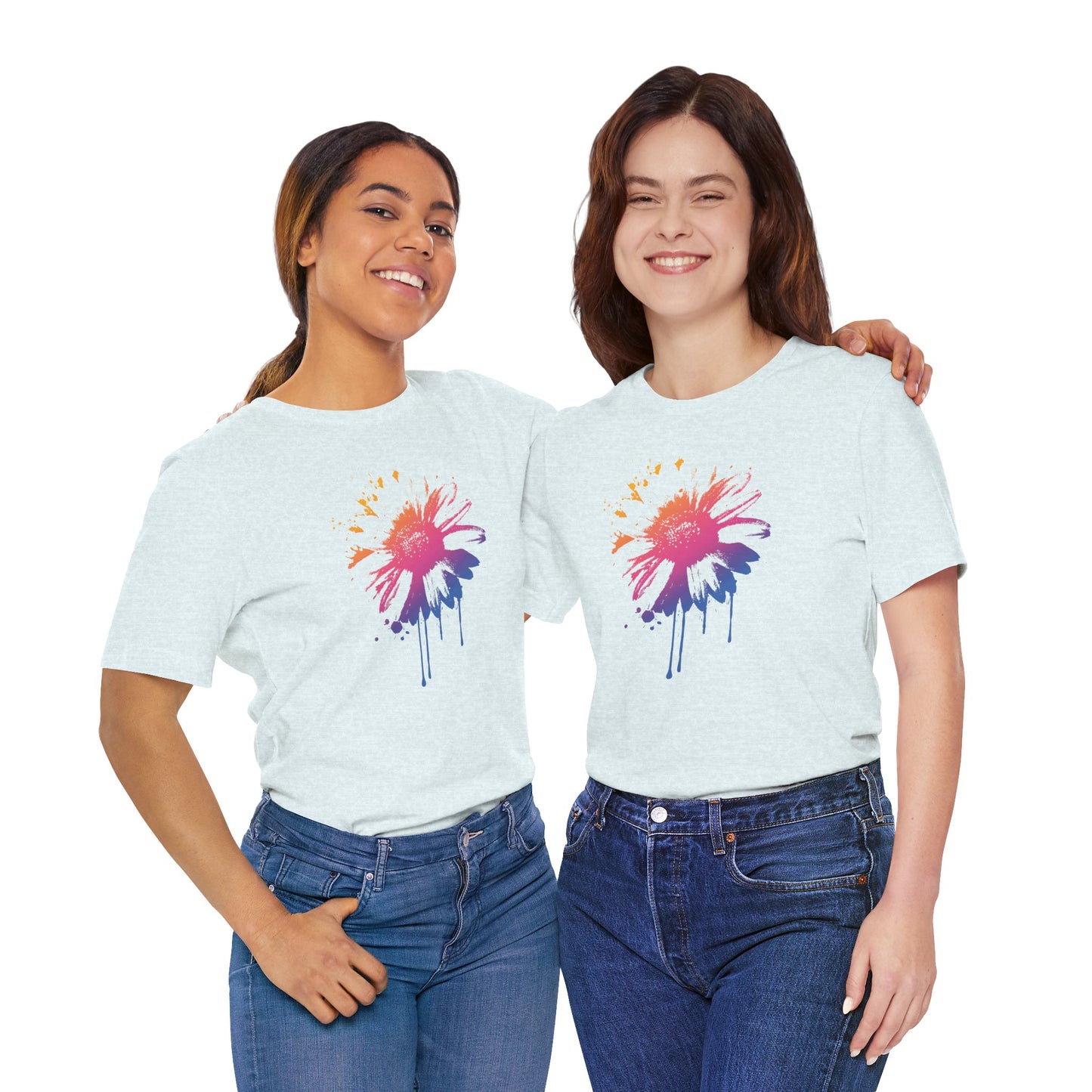 Paint-Splatter Daisy T-Shirt