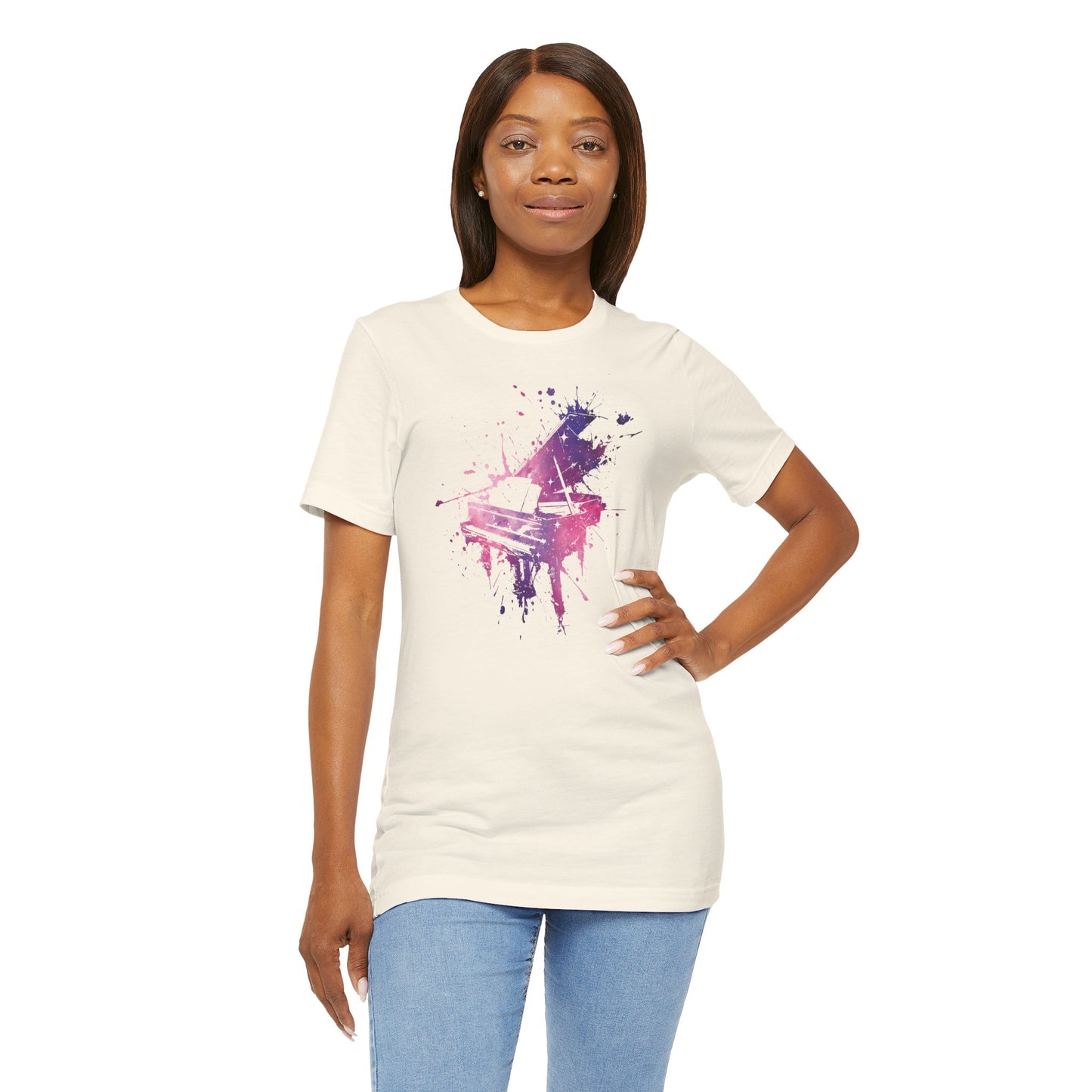 Play me to the Moon T‑Shirt — Colorful Music Lover Tee