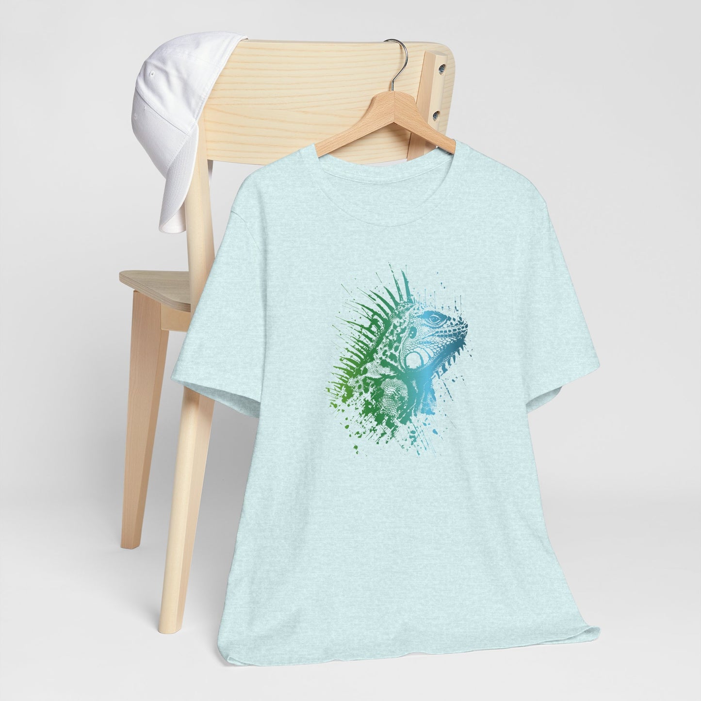 Iguana Splash T‑Shirt — Watercolor Reptile Graphic Tee