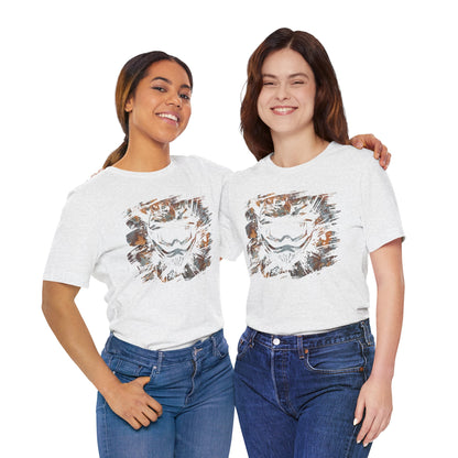 Motorcross Helmet T-Shirt — Distressed Brushstroke Animal Graphic Tee