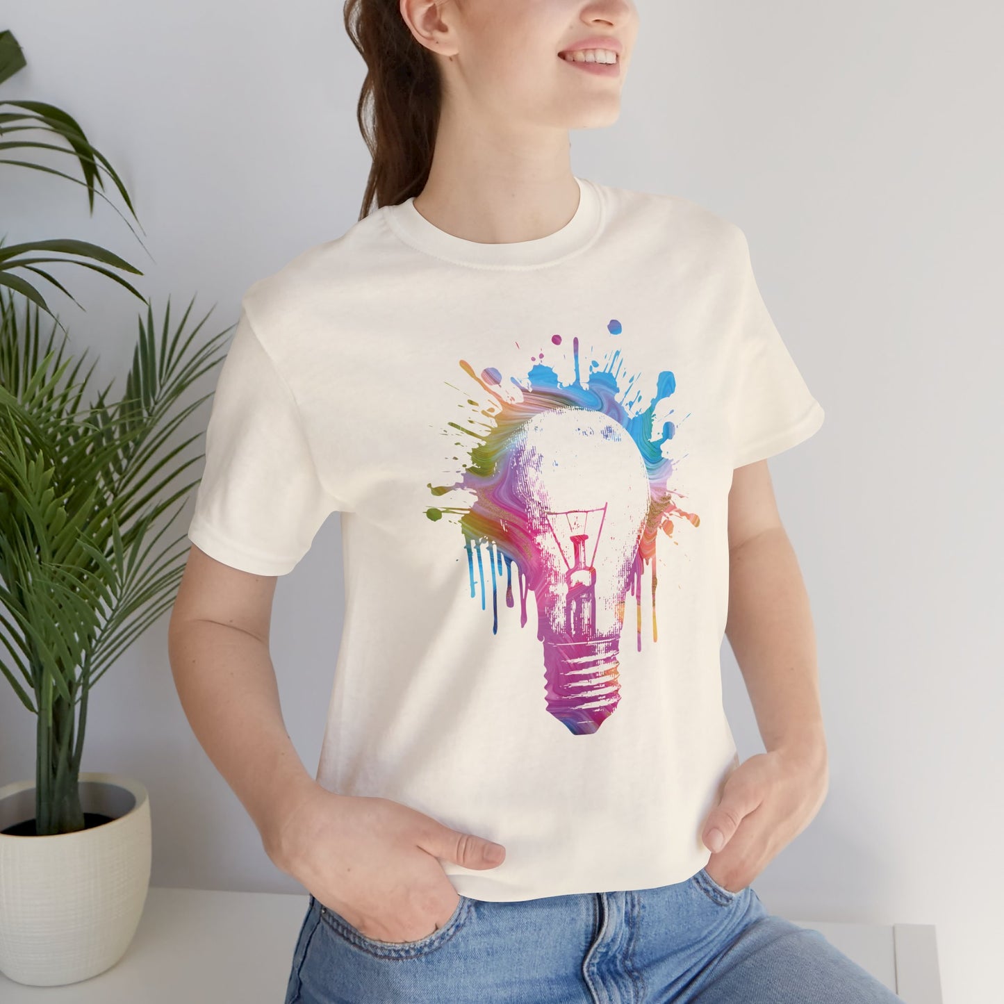 Creative Idea T-Shirt — Colorful Paint Splash Idea Tee