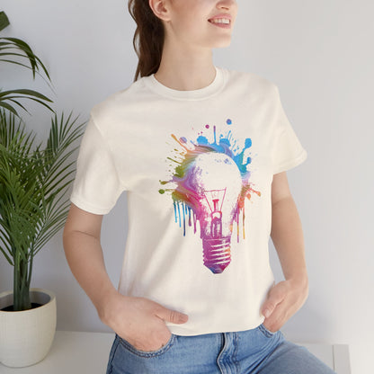 Creative Idea T-Shirt — Colorful Paint Splash Idea Tee