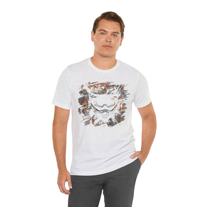 Motorcross Helmet T-Shirt — Distressed Brushstroke Animal Graphic Tee