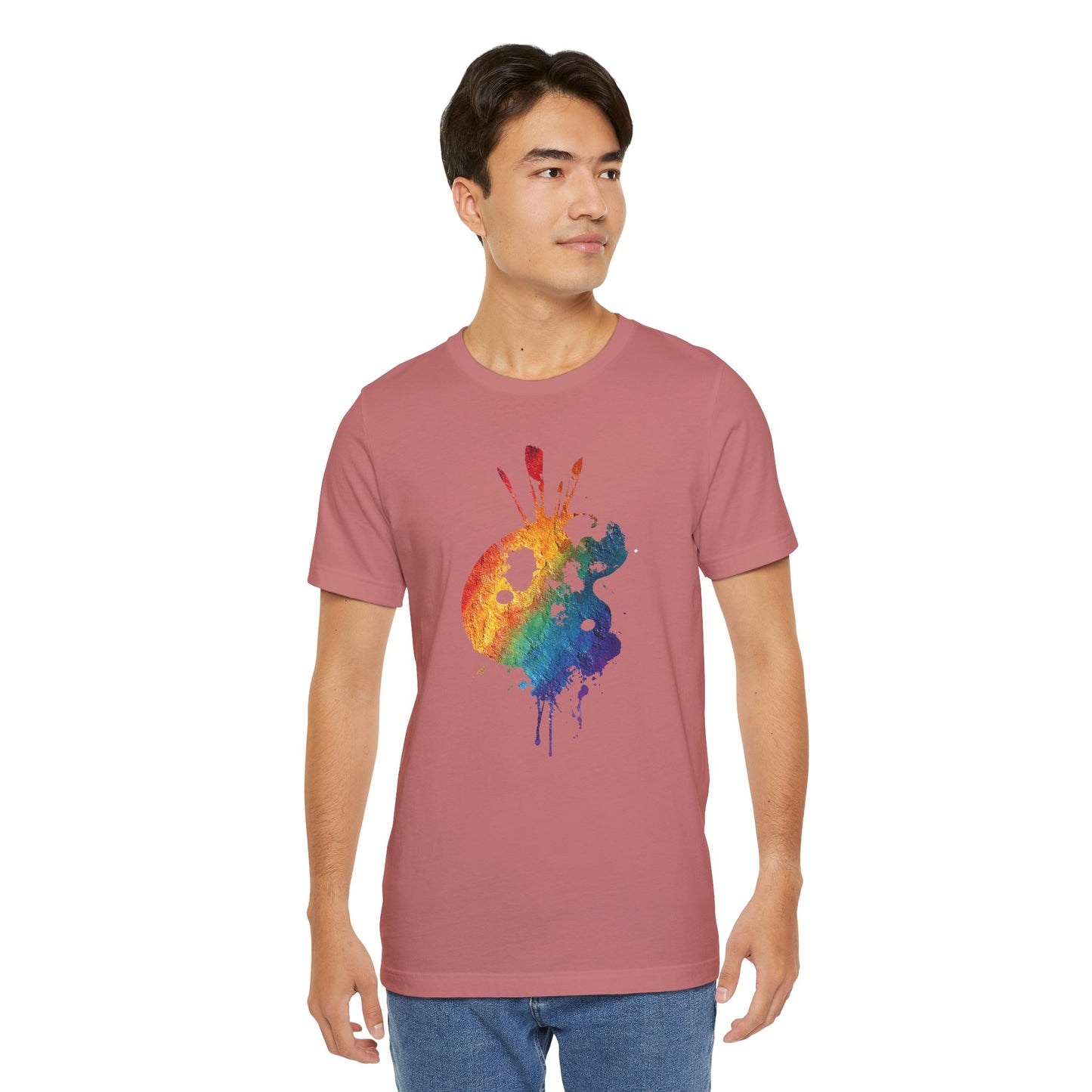 Watercolor Paint Palette T-Shirt — Rainbow Artist Tee