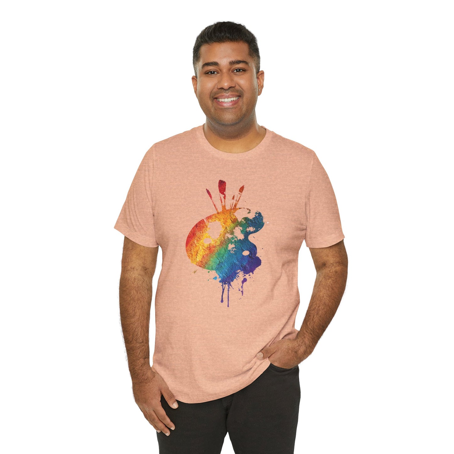 Watercolor Paint Palette T-Shirt — Rainbow Artist Tee