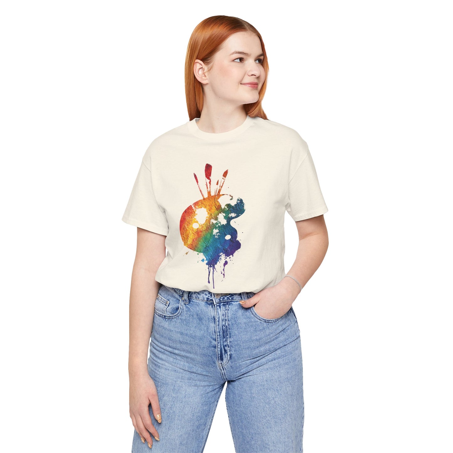 Watercolor Paint Palette T-Shirt — Rainbow Artist Tee