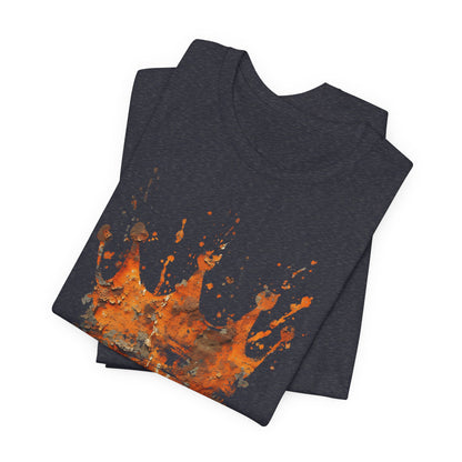 Weathered Kingdom T-Shirt — Watercolor Drip King Crown Graphic Tee