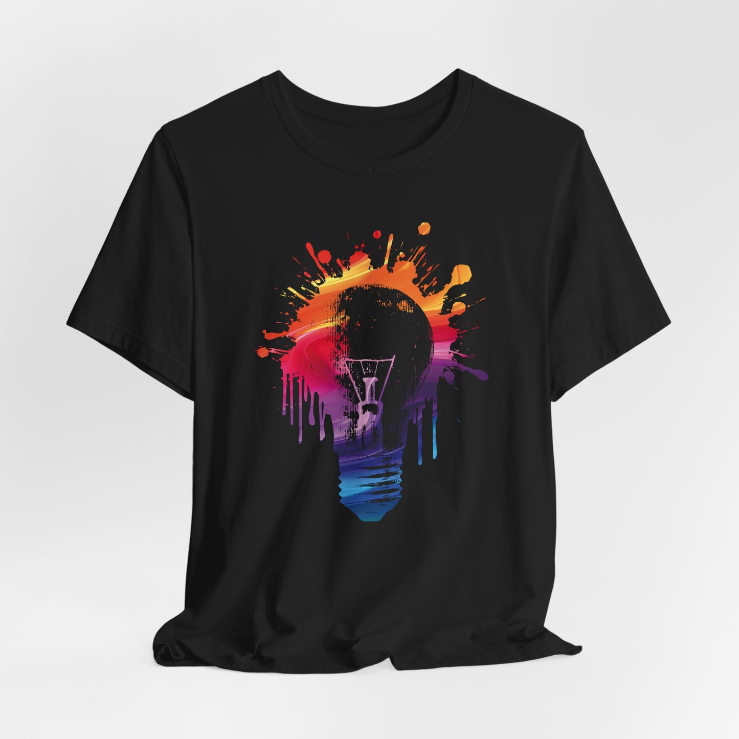 Creative Idea T-Shirt — Colorful Paint Splash Idea Tee