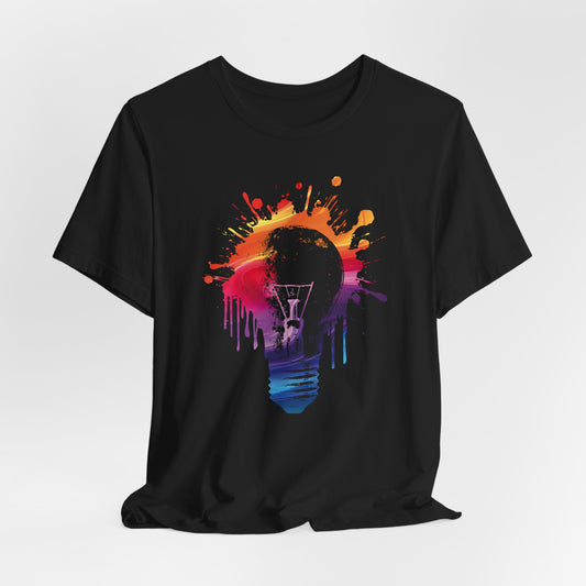Creative Idea T-Shirt — Colorful Paint Splash Idea Tee